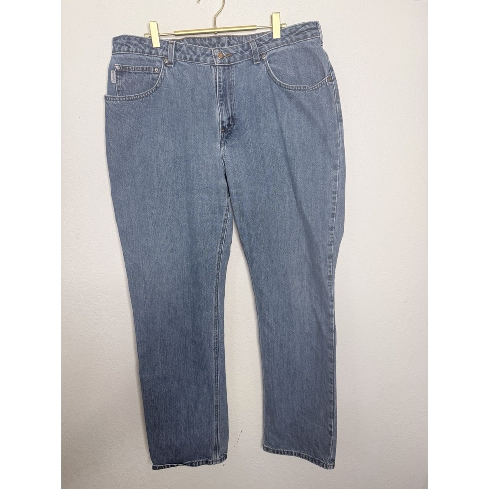 Vtg Carhartt Jeans Womens 16x34 (36X33) Relaxed Straight Utility Work Outdoors